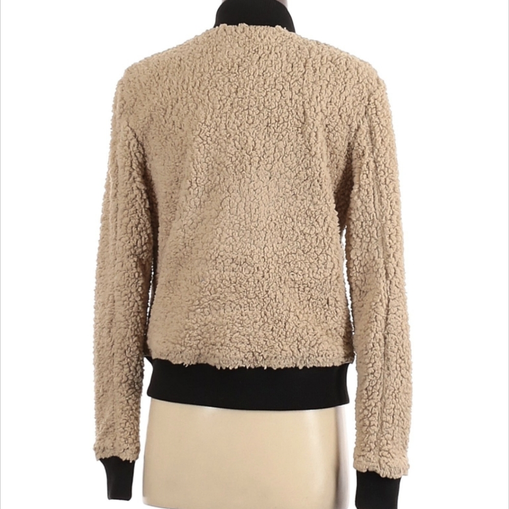 Marrakech Sherpa Bomber Teddy Jacket Anthropologie Fleece Coat - Picture 4 of 10